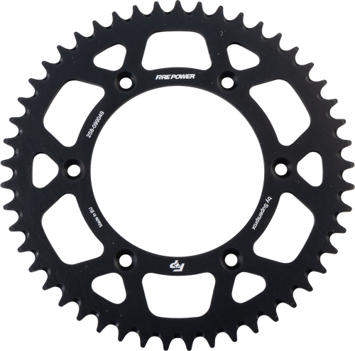 REAR SPROCKET ALUMINUM 49T BLK