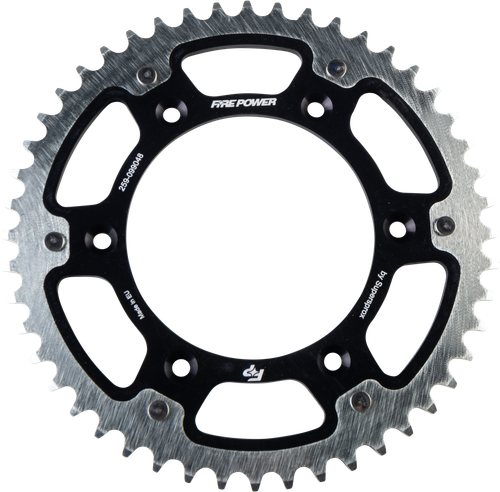 REAR SPROCKET HYBRID 48T BLK/SIL