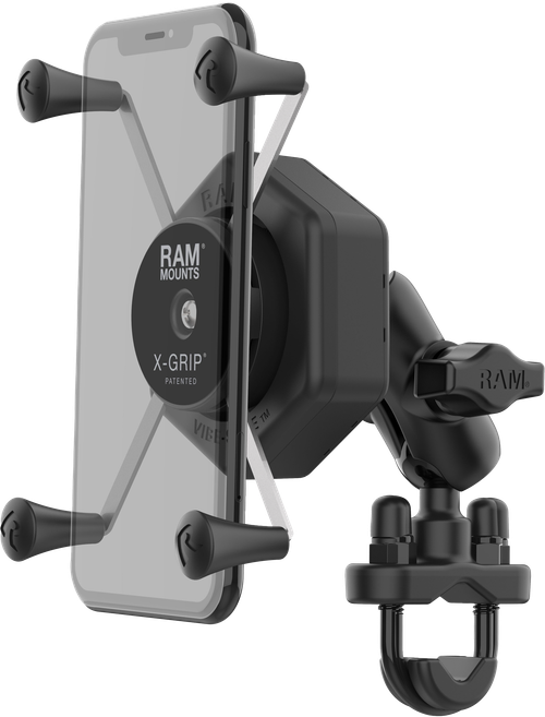 X-GRIP VIBE-SAFE L PHONE MOUNT WITH U-BOLT BASE SHORT
