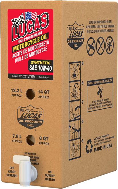 SYNTHETIC HIGH PERFORMANCE OIL 10W40 6GAL BIB