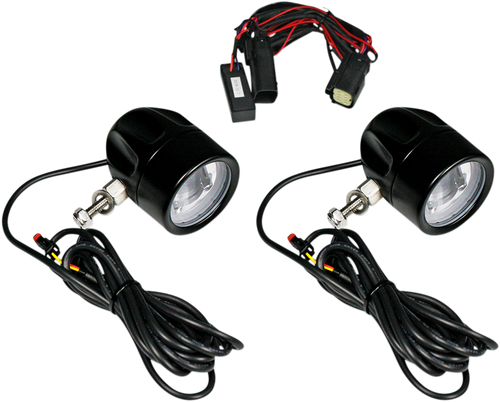 CUSTOM DYNAMICS - PB-FOG-SS6-B - Fog Light - Black - Clear Lens