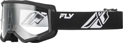 FOCUS GOGGLE BLACK/WHITE W/ CLEAR LENS
