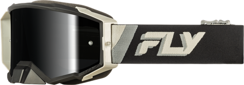 ZONE ELITE GOGGLE BLACK/GREY W/ BLACK MIRROR/SMOKE LENS