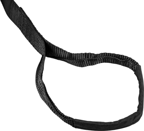 TOW STRAP W/ 1/5" SHACKLE BLACK 1/PK