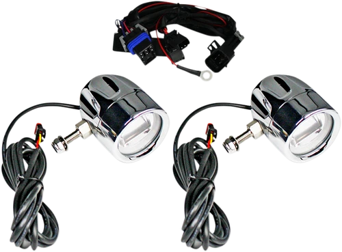CUSTOM DYNAMICS - PB-FOG-IND-C - LED Fog Light - Indian - Chrome
