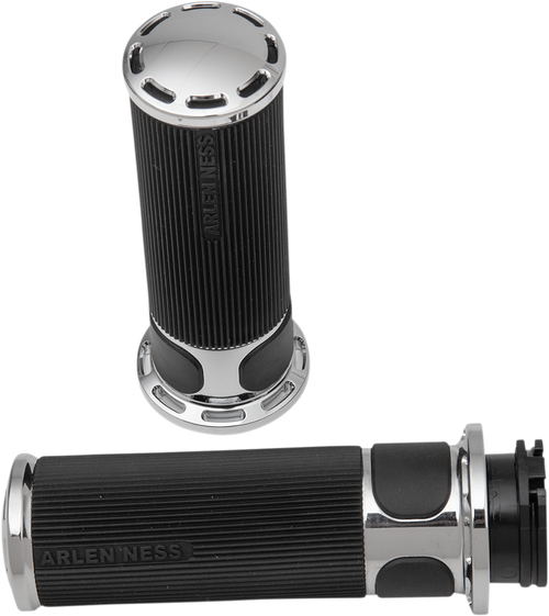 ARLEN NESS - 07-300 - Slot Track Grips - Cable - Chrome