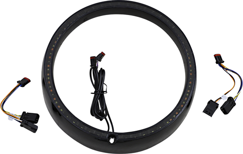CUSTOM DYNAMICS - PB-7TR-SEQ-1B - Trim Ring - Sequential Turn Signal - Black