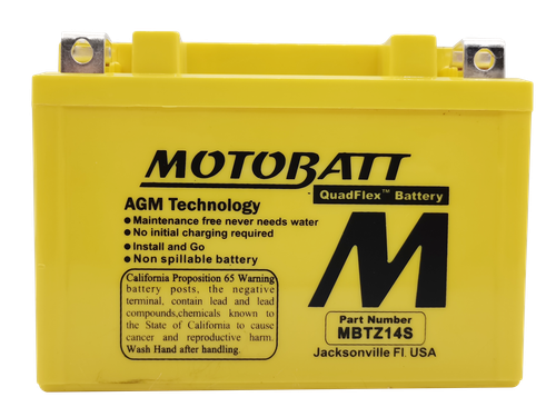 BATTERY MBTZ14S SEALED FACTORY ACTIVATED