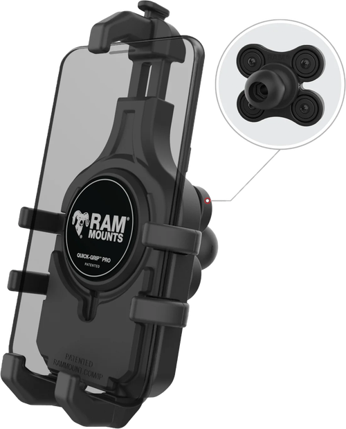 QUICK-GRIP PRO PHONE HOLDER W/VIBE SAFE BALL