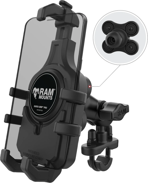 QUICK-GRIP PRO HBAR PHN MNT W/VIBE SAFE SHORT