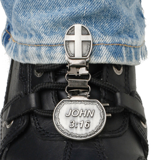 CLIPS FOR LACED BOOTS JOHN 3:16