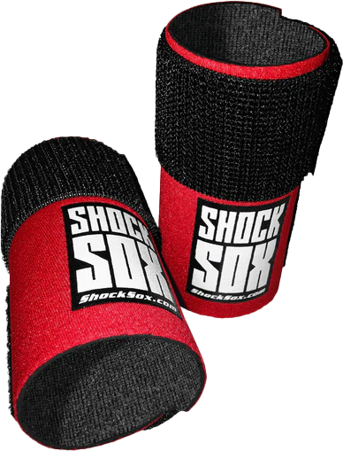 SHOCK SOX  4"U  RED UPSIDE DOWN FORKS