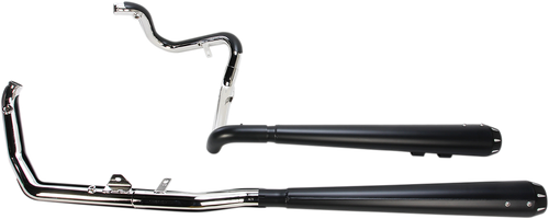 BASSANI XHAUST - 1F66RB - Down Under Exhaust - Black - Megaphone