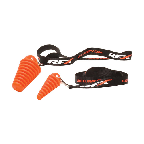 EXHAUST BUNG 4 STROKE ORANGE INCLUDES RFX LANYARD