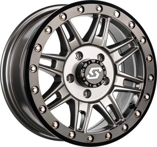 CLUTCH BDLK WHEEL 15X7 4/156 +10MM GUNMETAL/BLK