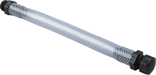 FILLER HOSE W/SCREW CAP REINFORCED 12"