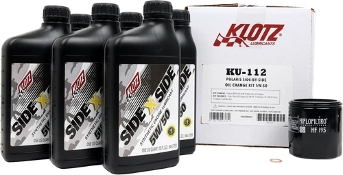 POLARIS SXS 6QT SYNTHETIC OIL CHANGE KIT