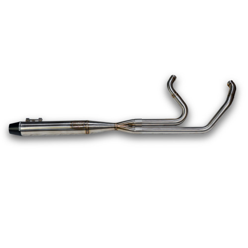 INTMDTR M8 FLT FULL BRUSHED SS W/BLACK END CAP