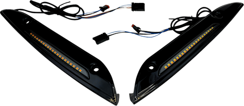 CUSTOM DYNAMICS - CD-RG-SWT-AW2-B - Windshield Trim - Sequential Turn Signal - Black