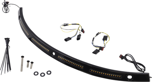 CUSTOM DYNAMICS - CD-WT2-SEQ-14-B - Windshield Trim - Sequential Turn Signals - Black
