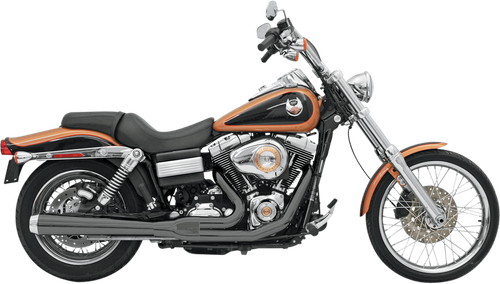 BASSANI XHAUST - 13121J - Road Rage Exhaust - Black - Long - '06-'17 FXD