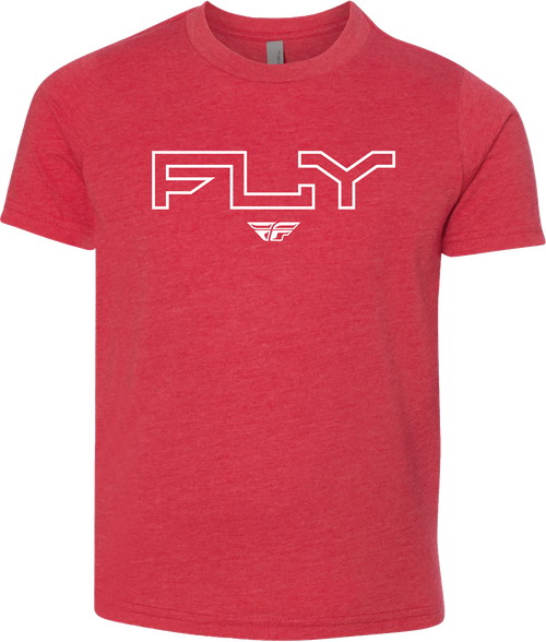 YOUTH FLY EDGE TEE RED YS