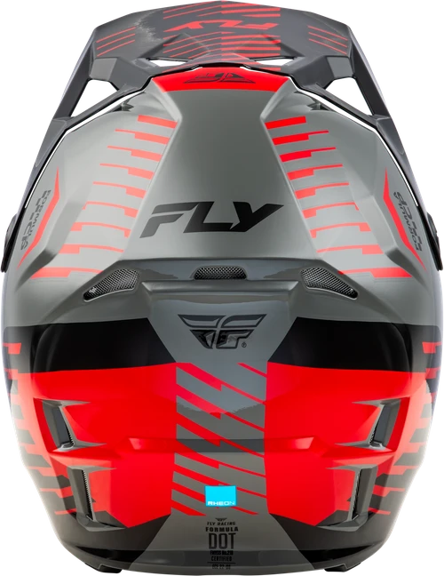 YOUTH FORMULA CP SLICE HELMET GREY/RED/BLACK YL