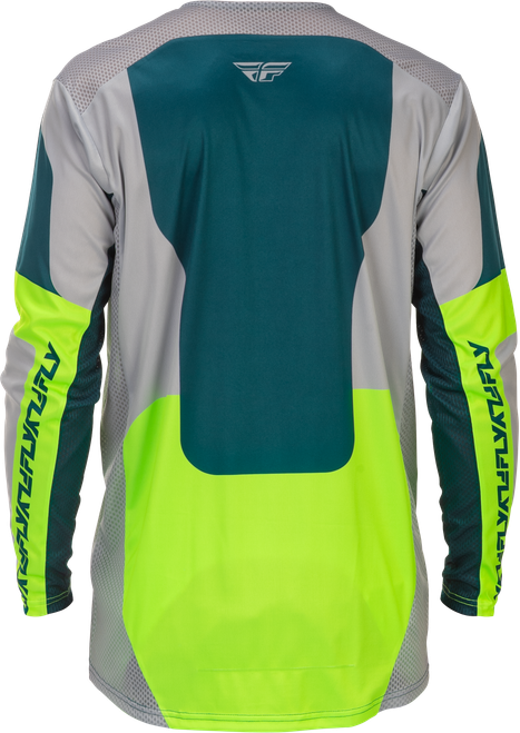 YOUTH LITE JERSEY GREY/LIME/TEAL YXL