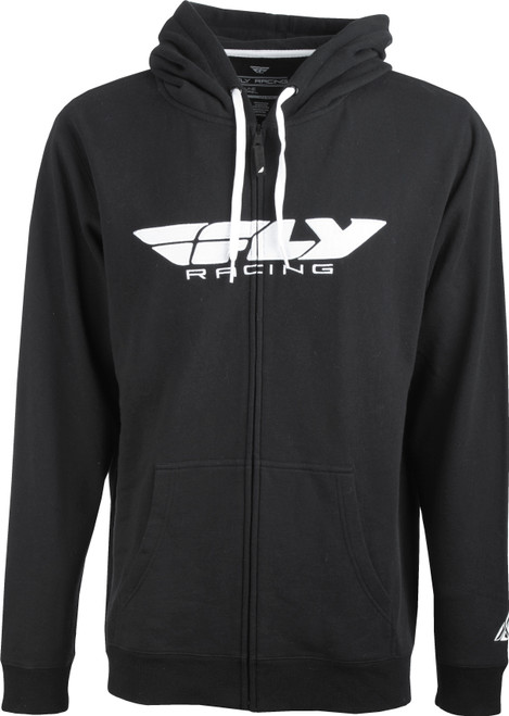 FLY CORPORATE ZIP UP HOODIE BLACK