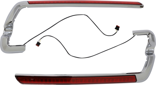 CUSTOM DYNAMICS - CD-SB-SIDE-RC - LED Saddlebag Light - Red - Chrome
