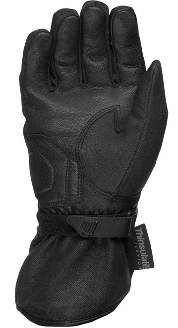 WOMEN'S BLACK ROSE GLOVES BLACK