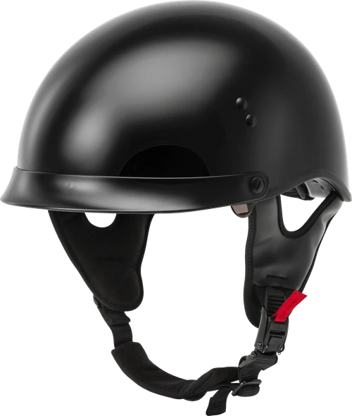 HH-65 HALF HELMET FULL DRESSED BLACK