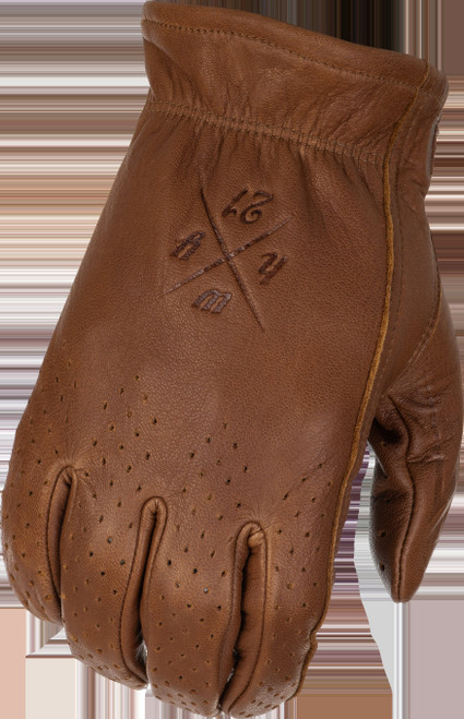HIGHWAY 21 -  - LOUIE PERFORATED GLOVES BROWN 2X