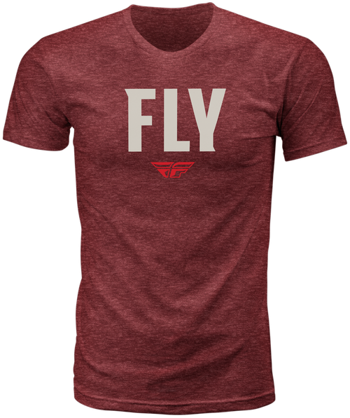 FLY WFH TEE RED HEATHER