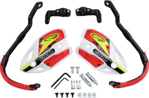 CYCRA - 1CYC-7408-32X - Ultra Probend CRM Wrap Around Handguards for 1-1/8" Handlebars - White/Red