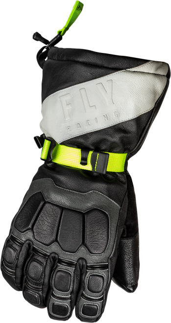 GLACIER GLOVES BLACK/GREY/HI-VIS