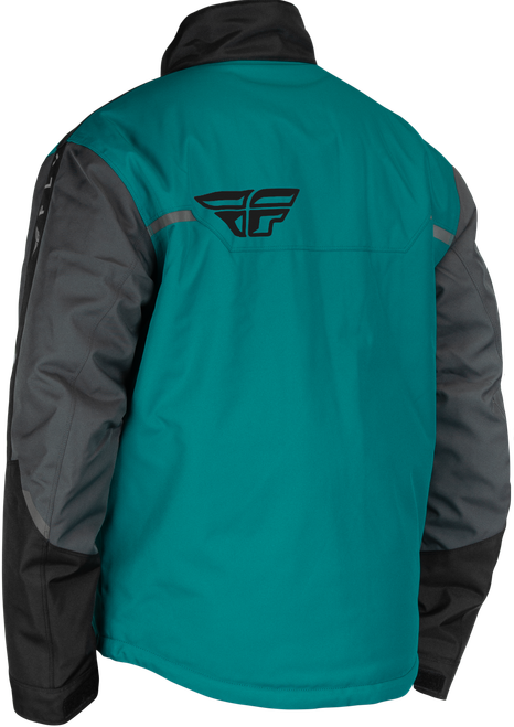 OUTPOST JACKET BLACK/TEAL/ORANGE