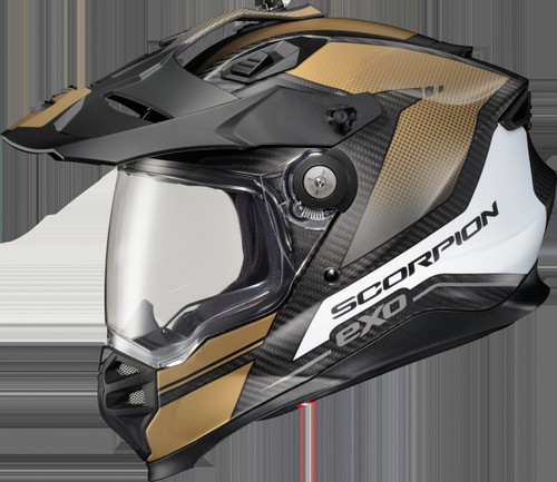 SCORPION EXO -  - XT9000 CARBON FULL-FACE HELMET TRAILHEAD MATTE GOLD 2X