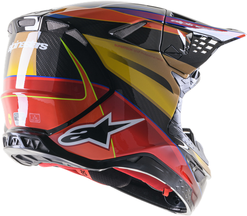 SUPERTECH S-M10 ERA HELMET GOLD YLW/RIO RED GLOSSY