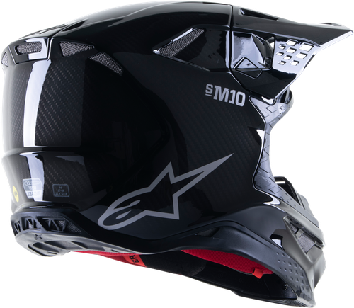 SUPERTECH S-M10 SOLID HELMET BLACK GLOSSY/CARBON