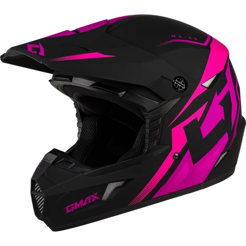 MX-46 COMPOUND HELMET MATTE BLACK/PINK