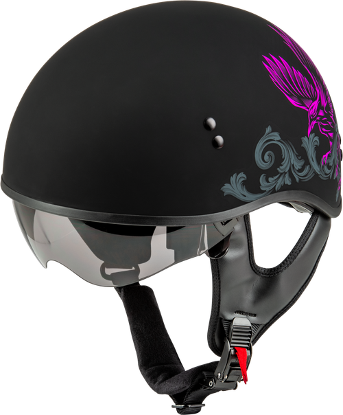 HH-65 CORVUS HELMET MATTE BLACK/PURPLE/GREY