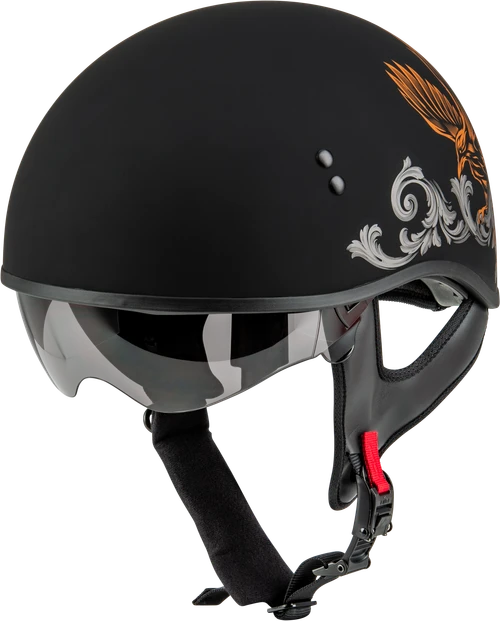 HH-65 CORVUS HELMET MATTE BLACK/SILVER/ORANGE
