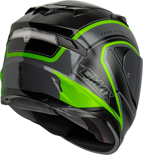 FF-98 AFTERSHOCK HELMET GREY/NEON GREEN