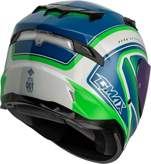 FF-98 AFTERSHOCK HELMET WHITE/NEON GREEN
