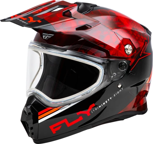 TREKKER CW CONCEAL HELMET DUAL SHLD RED/BLACK
