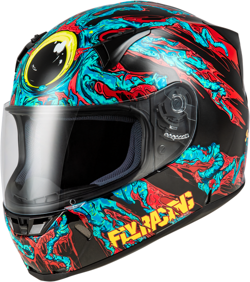 REVOLT SPACE CREEP HELMET LIGHT BLUE/BLACK/RED