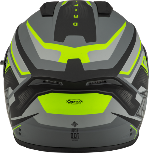 FF-18 DRIFT HELMET MATTE GREY/HI-VIZ