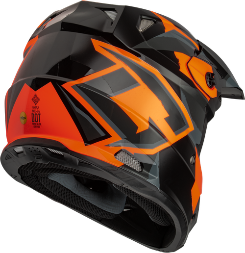 MX-96 SPLINTER HELMET BLACK/ORANGE