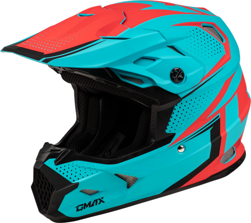 MX-96 502 HELMET MATTE BLUE/RED